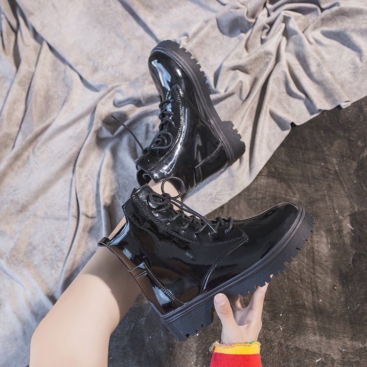 Giày boot cổ cao bằng chất liệu da phong cách Hàn Quốc sang trọng cho nữ | BigBuy360 - bigbuy360.vn