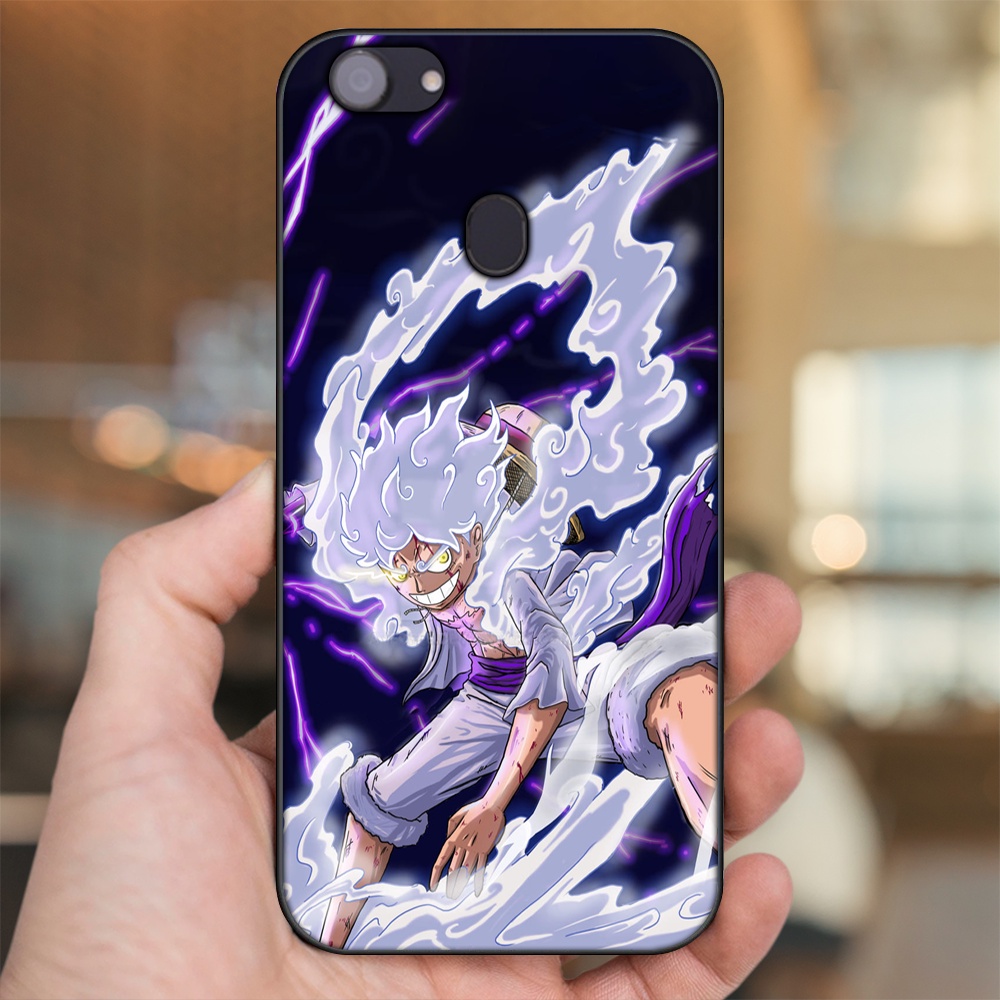 Ốp lưng Oppo F5, F5 Youth, F7 viền đen in hình Luffy One Piece