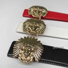 Thắt lưng nam da cao cấp mặt thổ dân - Dây nịt vesac mầu đỏ