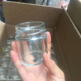 Hũ thuỷ tinh nắp thiếc 100ml làm sữa chua, bánh flan, chưng yến, đựng bột, mứt (màu nắp đen)