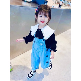 Sét yếm jean cho bé