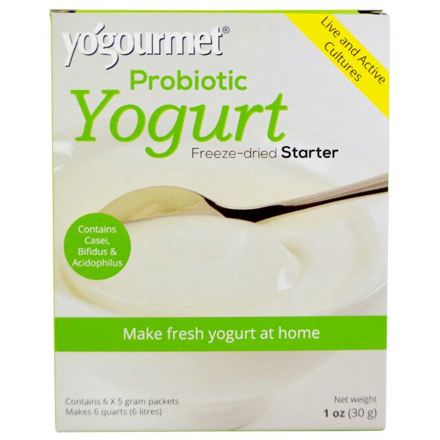 [Yógourmet] Men sữa chua lợi khuẩn hộp to 6 gói
