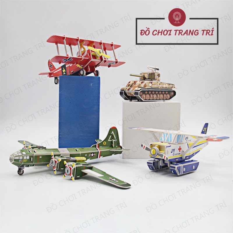 Mô hình 3D giấy tự lắp ráp - Hình các loại phương tiện quân sự