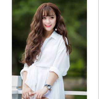 Tóc giả cả đầu ❤ freeship❤ cả đầu xù dài 8174