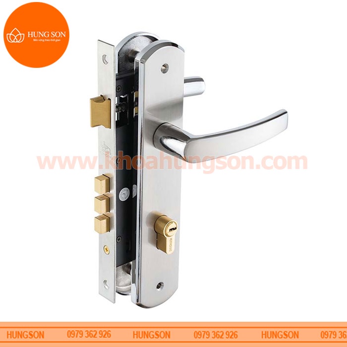 KHÓA TAY NẮM CỬA ĐI HỢP KIM HUY HOÀNG EX 8582