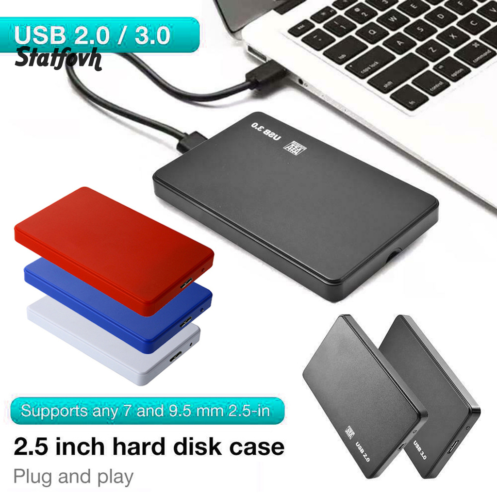 Khay Đựng Ổ Cứng Ngoài 2.5inch Usb3.0 / 2.0 Sata Hdd Ssd Cho Laptop | BigBuy360 - bigbuy360.vn