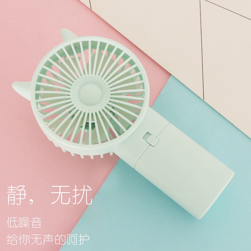 Quạt Cầm Tay Mini Hình Chuột Mickey/Thỏ Hoạt Hình Sáng Tạo Sử Dụng Nguồn Trực Tiếp Từ Nhà Máy
