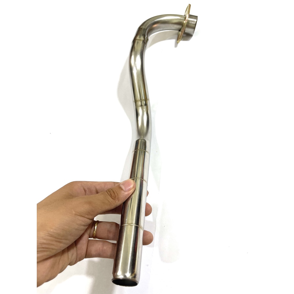 Cổ Pô Inox Cho Wave Alpha 100 - 110, S110, Rsx, Blade 110 Siêu Sáng Không Gỉ