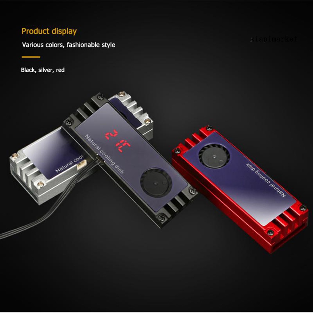 Quạt Tản Nhiệt Màn Hình Hiển Thị Nhiệt Độ Bằng Nhôm Cho Nvme Ssd M.2 | BigBuy360 - bigbuy360.vn