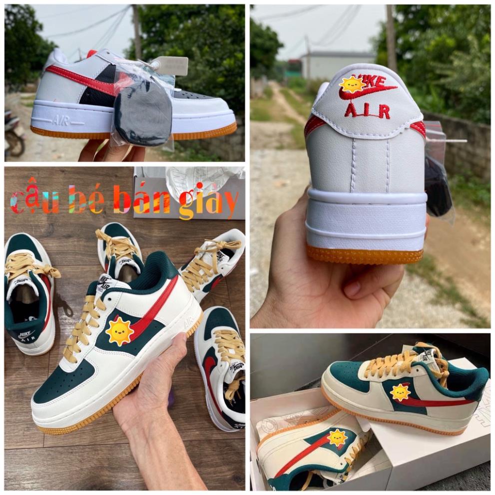 Giày thể thao AIR FORCE 1 gucci, Giày AF1 GC xanh đỏ nam nữ cao cấp siêu hot 2021 Full Box Bill 🏊