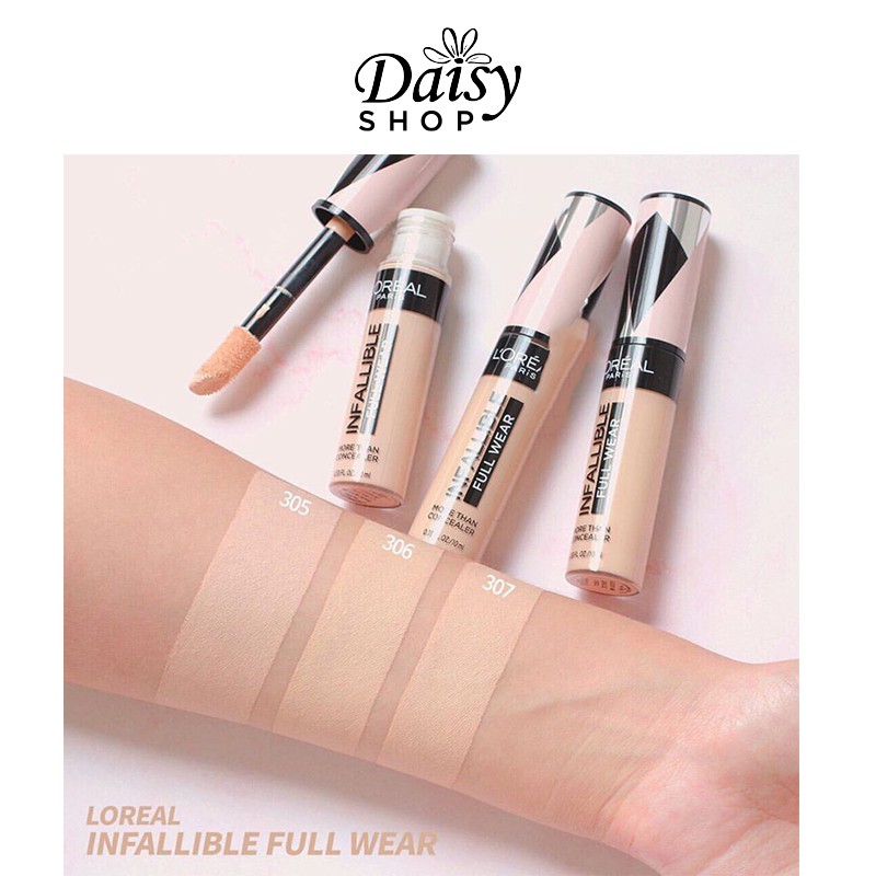 Kem Che Khuyết Điểm L'Oreal Infallible Full Wear More Than Concealer Màu Sáng Hồng 305 Ivory 10Ml 10Ml