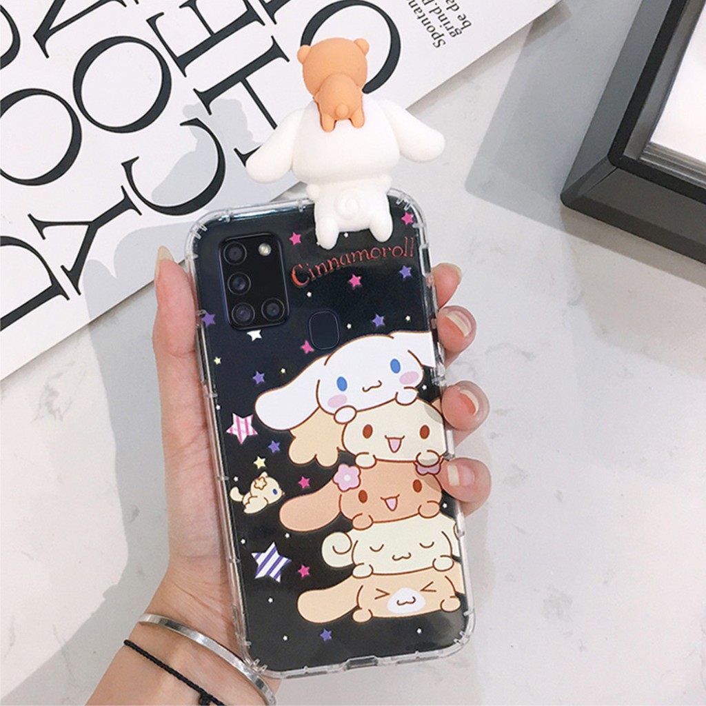 [ IPHONE ] Ốp Lưng Silicon Chống Sốc Cinnamoroll ( Kèm Hình Thú ) - I066