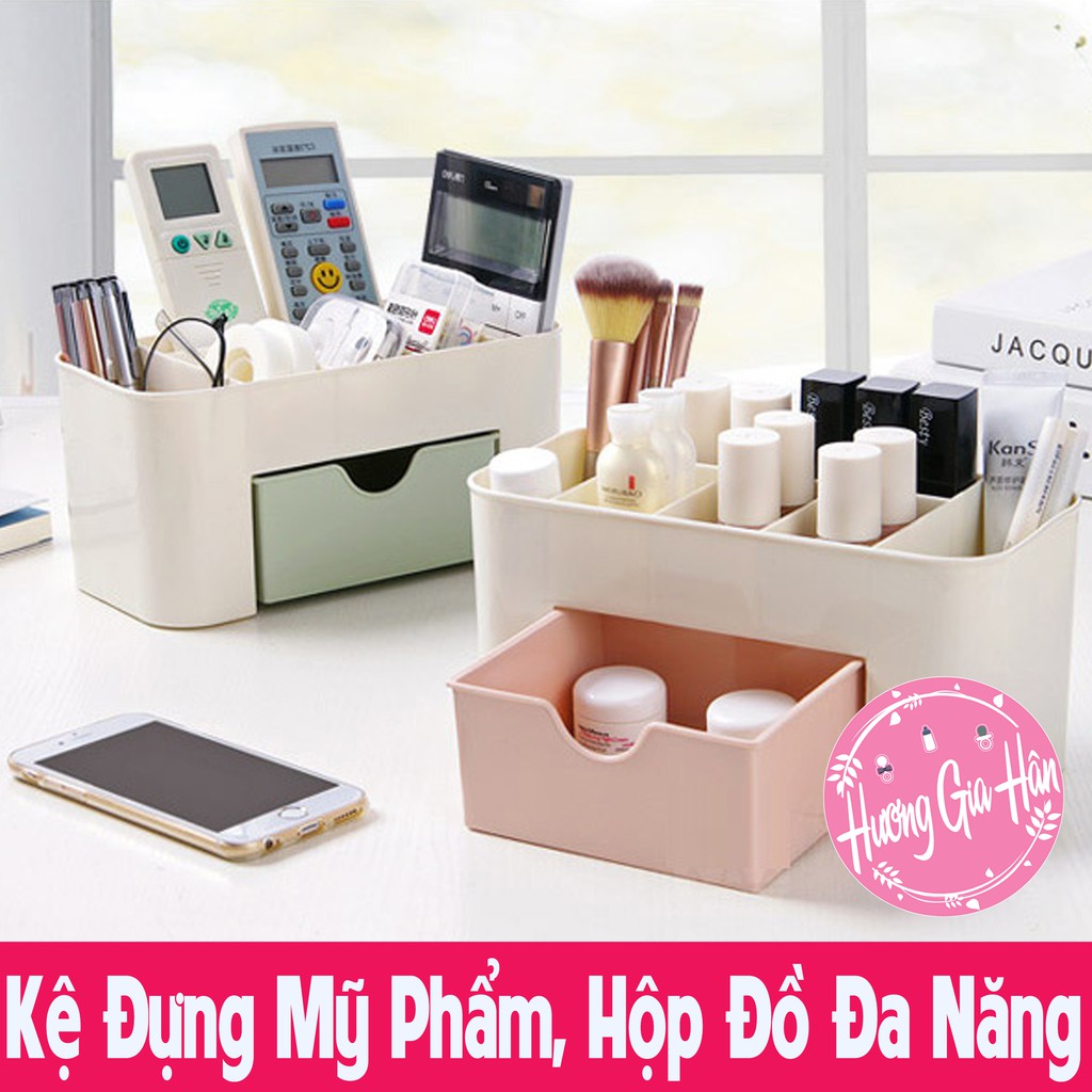 Kệ Đựng Mỹ Phẩm, Hộp Đựng Trang Sức, Bông Tẩy Trang, Son, Đồ Văn Phòng Đa Năng Tiện Dụng