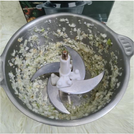 Máy xay thịt đa năng cối inox 2L 4 lưỡi xay cực khỏe , máy xay thực phẩm đa năng K11