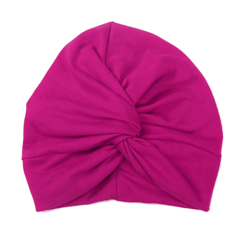 Mũ Turban Màu Trơn Điều Chỉnh Được Kích Cỡ Cho Bé