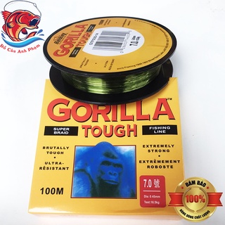 Cước câu cá dây câu cá gorilla xanh rêu 100m siêu bền cc-12
