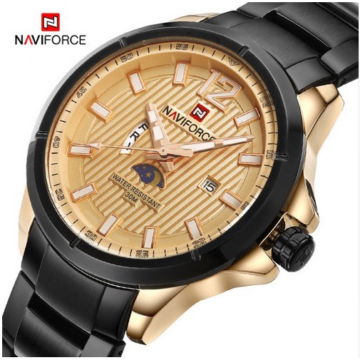 Đồng hồ nam dây thép đặc cao cấp NaviForce 9084 (fullbox)