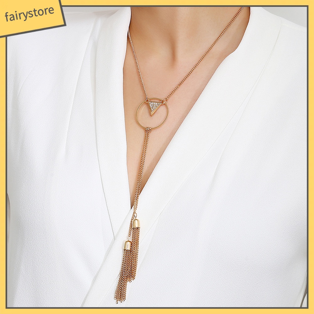 Dây chuyền tua rua dáng dài sang trọng