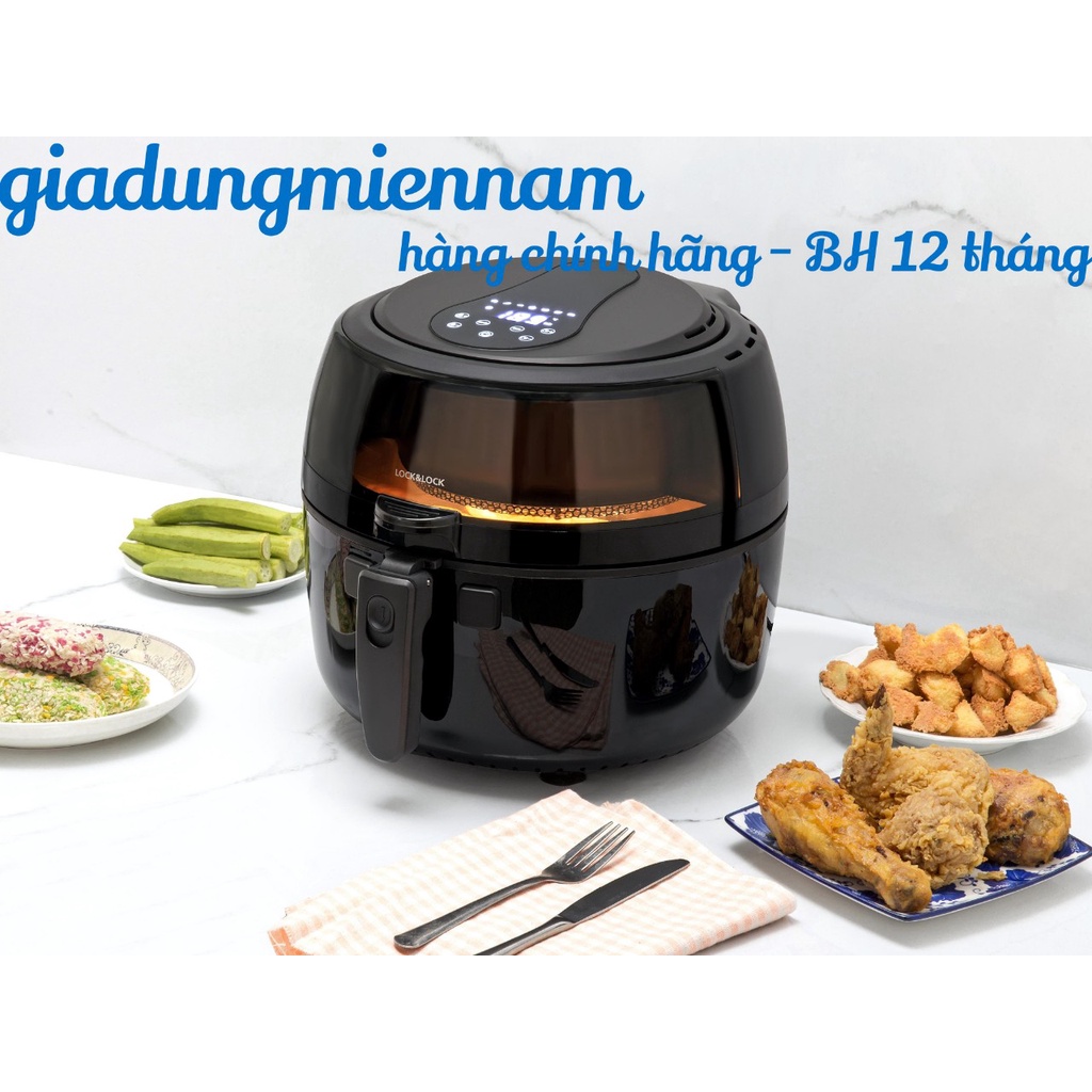 [Mã ELHAMS5 giảm 6% đơn 300K] NỒI CHIÊN KHÔNG DẦU LOCKNLOCK 6,5L EJF286BLK - Hàng chính hãng