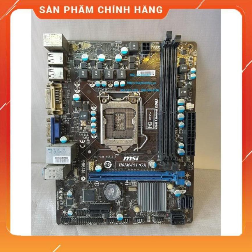 Bo mạch chủ MSI H61 cũ tháo máy giá rẻ