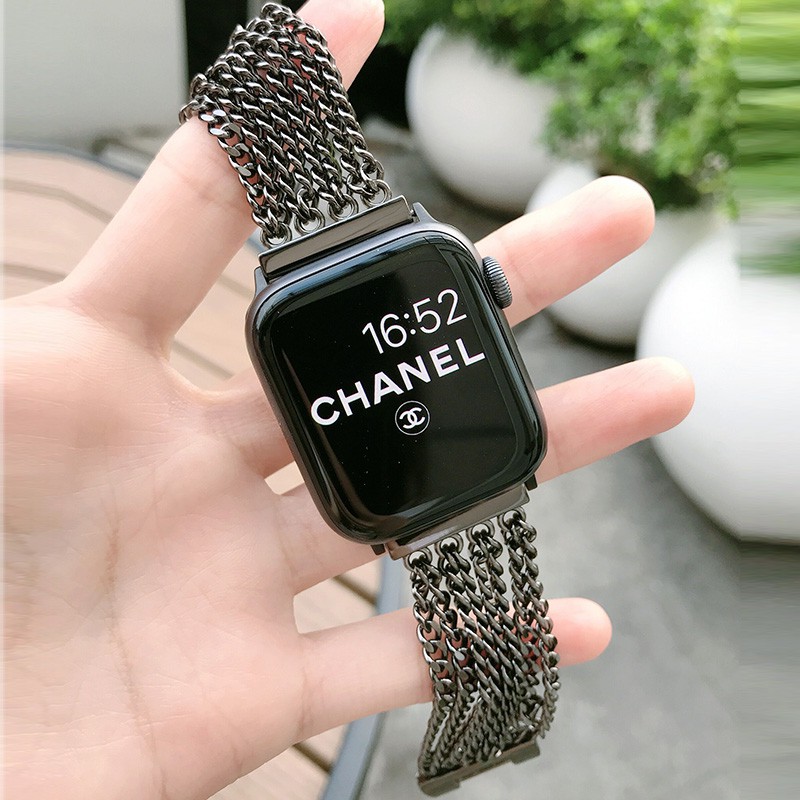 Dây Đeo Đồng Hồ Bằng Thép Không Gỉ Thời Trang Cho iwatch 8 7 6 5 SE 4 3 2 1 41mm 45mm 38mm 42mm44mm 40mm