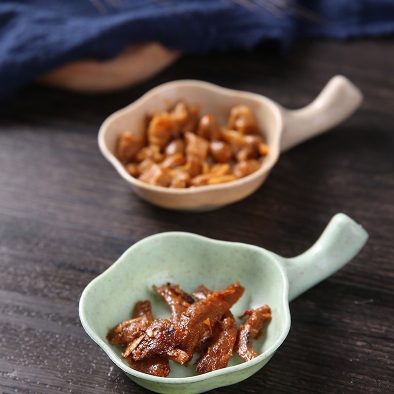 Đĩa Đựng Nước Chấm/ Gia Vị Hình Bông Hoa Có Tay Cầm Đa Năng Tiện Dụng Cho Nhà Bếp