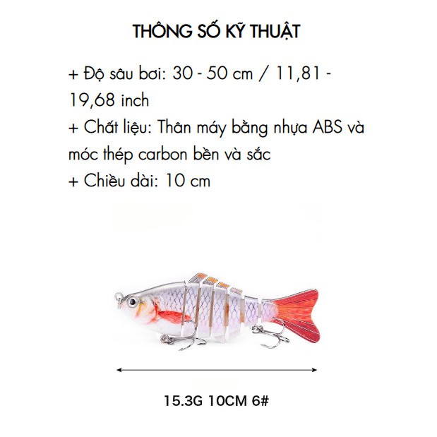 Mồi Câu Cá Thông Minh Fishing Lure (Bộ 2 con) - Home and Garden