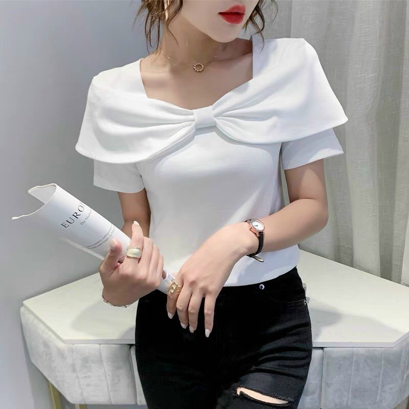 Áo trễ vai nơ tăm hót hit