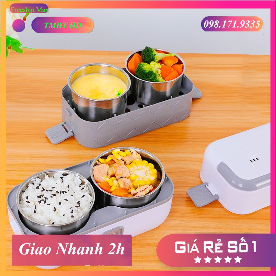 Cặp Lông Giữ Nhiệt Cắm Điện Hộp Cơm Giữ Nhiệt 2 Tầng Giữ Nhiệt Tốt Hâm Nóng Và Nấu Chín Thức Ăn Nhanh