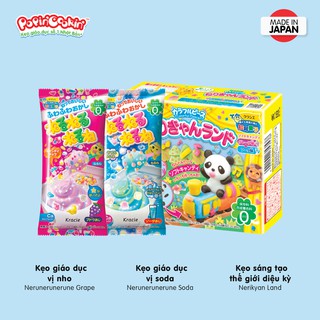 Combo 3 hộp kẹo Popin Cookin đồ chơi sáng tạo ăn được : Nho(Grape) + Soda + 1 hộp tự chọn chính hãng [Popin Cookin]