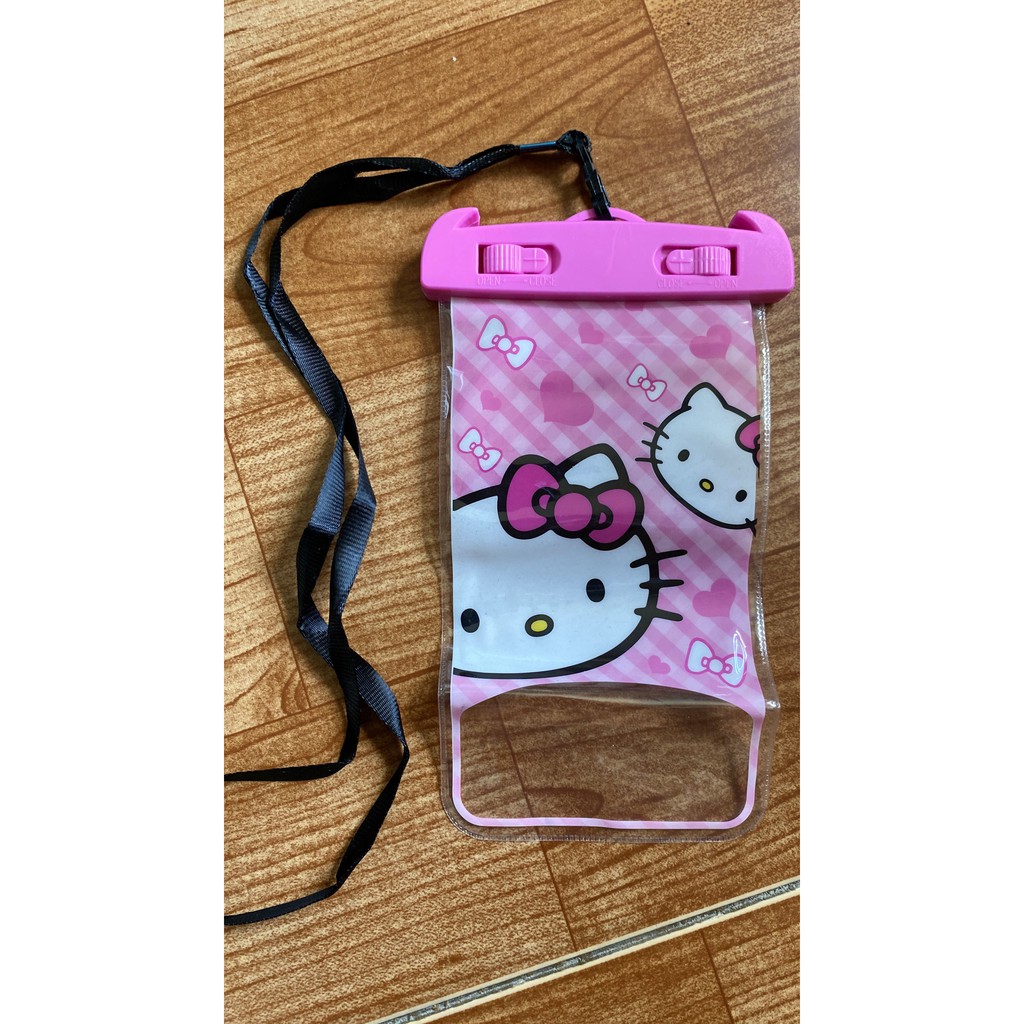 Túi Chống Nước Chất Lượng Cao Hình Hello Kitty Cho Điện Thoại Thông Minh