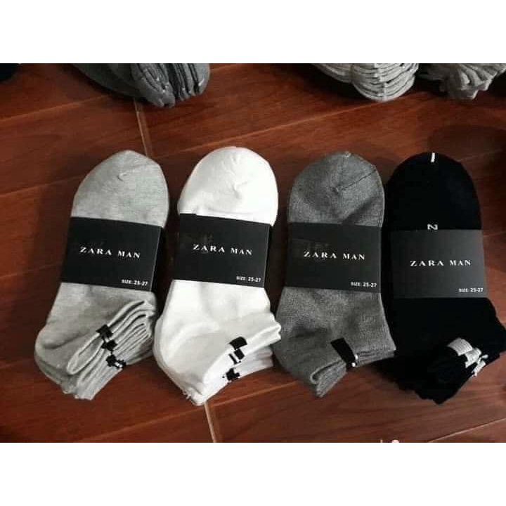 Bộ 10 đôi tất zaza men cổ ngắn 2021