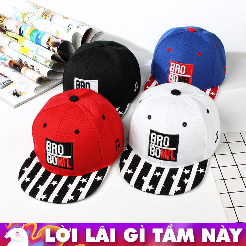 [Mã FAXANH245 giảm 10K đơn 50K] Nón Trẻ Em Snapback BRO BOMR. 1209