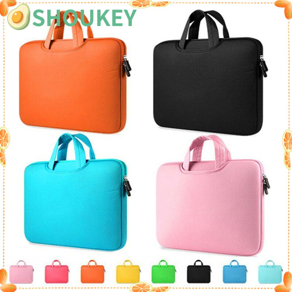 SHOUHOU Laptop Bag Computer Handbags Dual Zipper Shockproof Notebook Cover For Laptop MacBook Air Pro Retina 11 13 14 15 15.6 inch