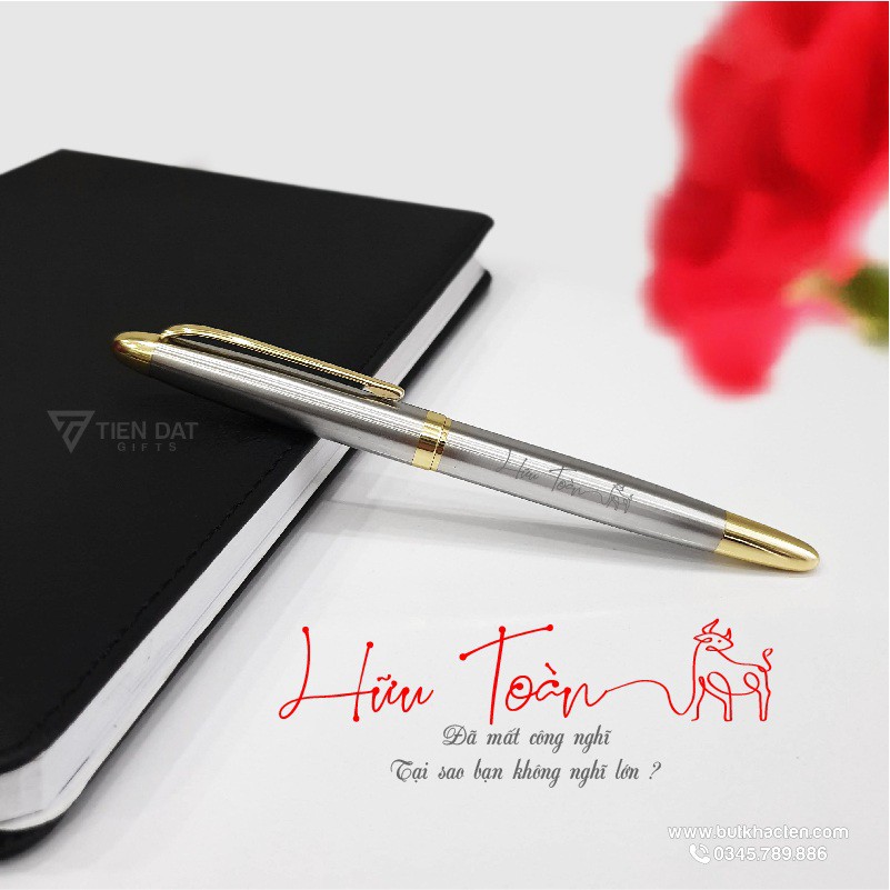 [ Tặng Hộp] Bút Ký Kim Loại 005n - Khắc tên logo theo yêu cầu - Quà tặng đẳng cấp, sang trọng và ý nghĩa