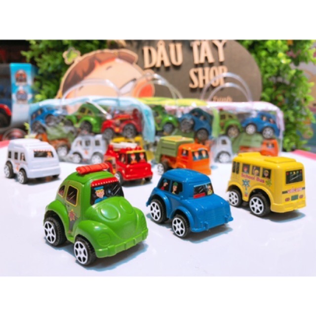 Set 6 xe ô tô chạy đà mini cho bé