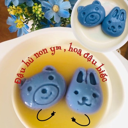 Hoa đậu  biếc sấy khô 10gr tạo màu làm bánh, pudding, đậu hũ cho bé
