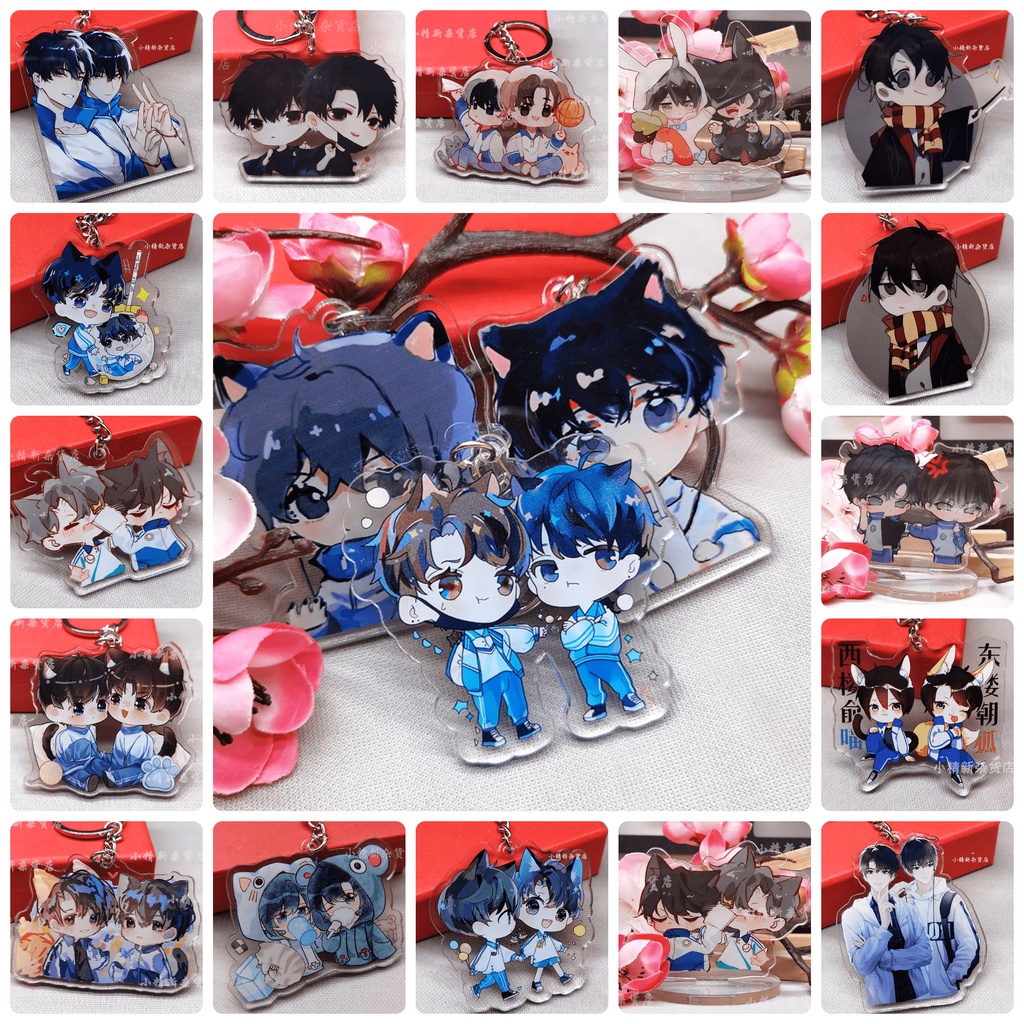 Mốc Khóa Acrylic 8x8cm Trong Suốt In Theo Yêu Cầu in hình Boy Love, Đam Mỹ, Anime, Ma Đạo Tổ Sư, Bjyx,Thiên Quan Tứ Phúc