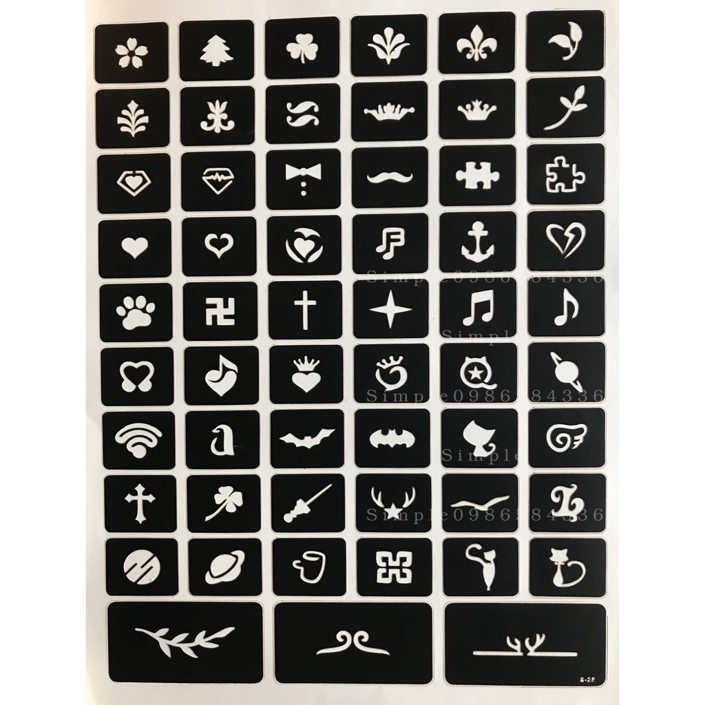 Khuôn xăm [ Mẫu mới về ] mS28