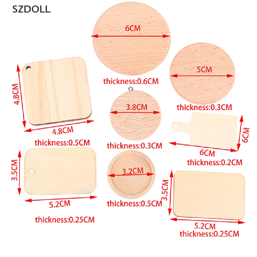 Khay gỗ mini thiết kế đơn giản cho nhà búp bê