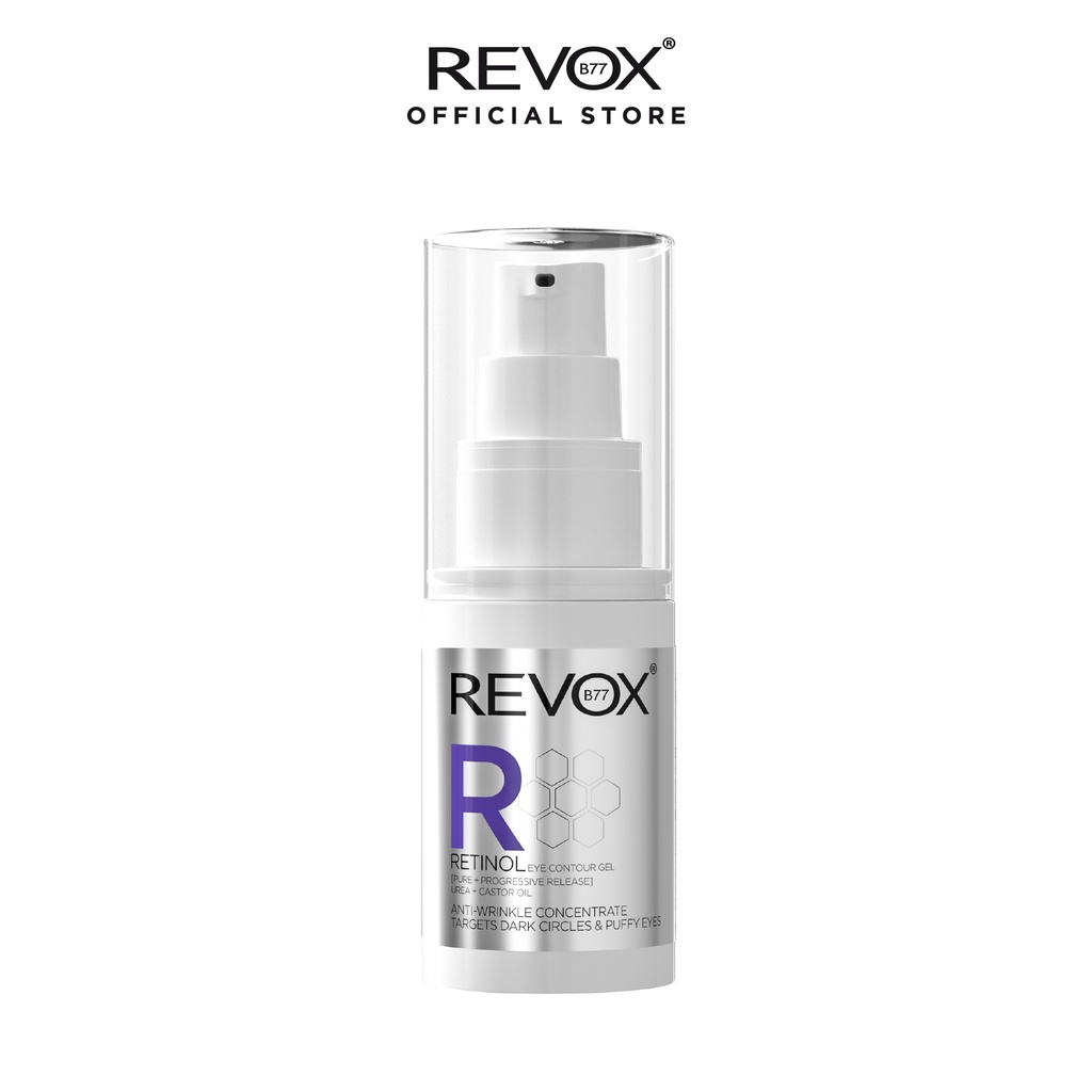Gel dưỡng ngăn ngừa lão hóa chứa retinol cho vùng da quanh mắt Revox B77 R Retinol - 30ml