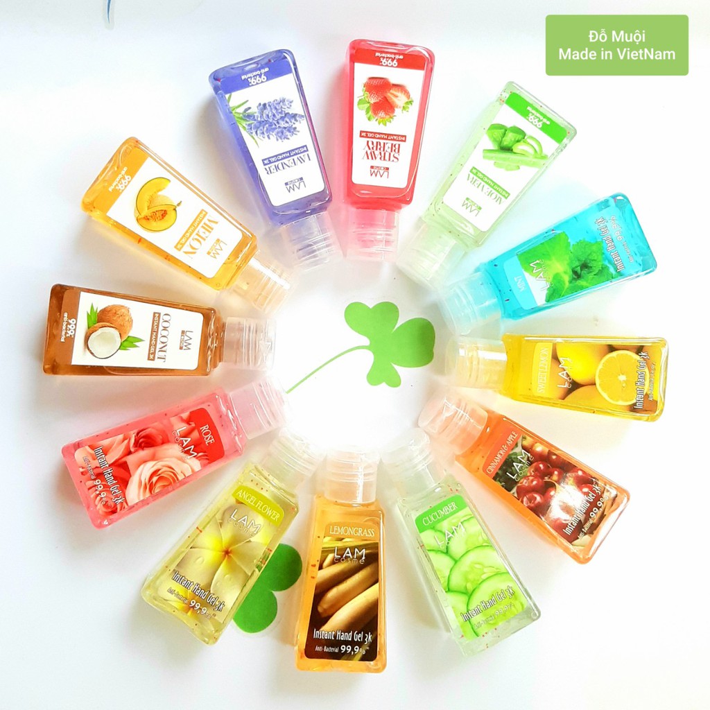 Gel rửa tay khô 3k Lamcosmé chai 60ml