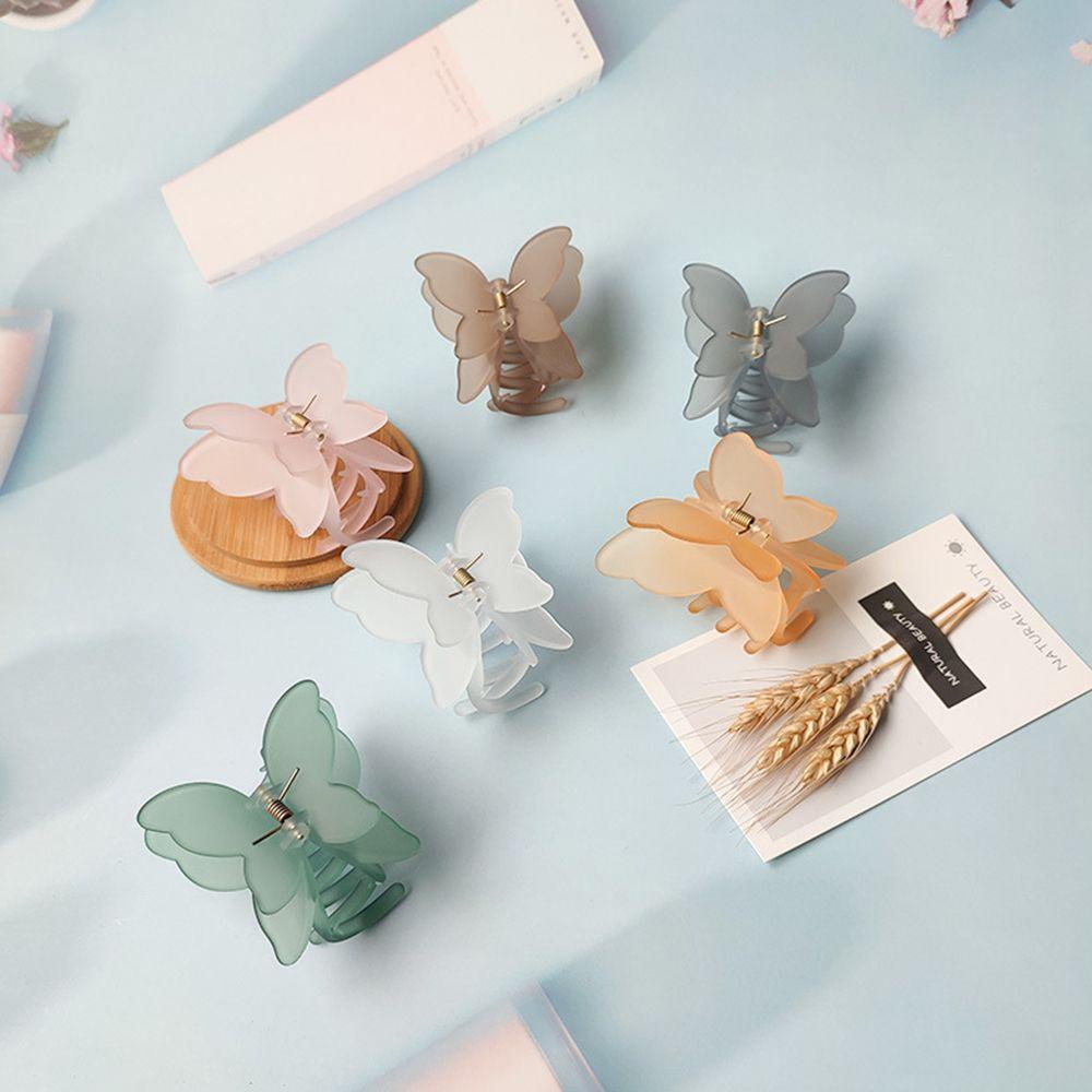 Kẹp Tóc Hình Bướm Chất Liệu Acrylic MIHAN1