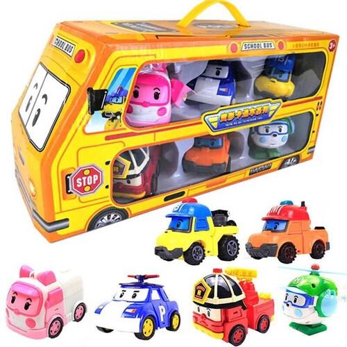 GIÁ ƯU ĐÃI| Đồ chơi Bộ xe Biệt đội Poli Robocar biến hình (2 loại tha hồ chọn)