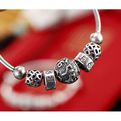 VÒNG TAY KHẮC OM MANI PADME HUM DÀNH CHO BÉ - VT301