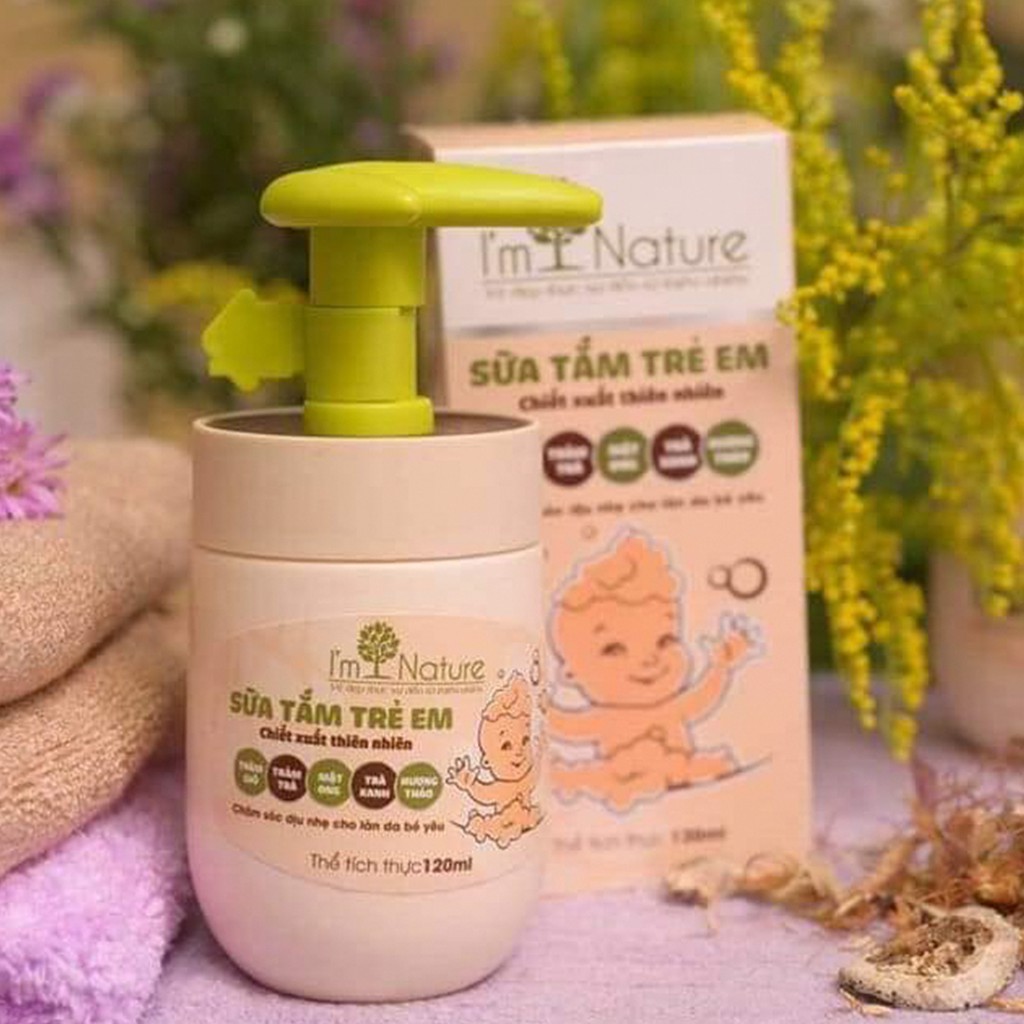 Sữa Tắm Trẻ Em I’m Nature 120ml An Toàn Dịu Nhẹ Tránh Muỗi