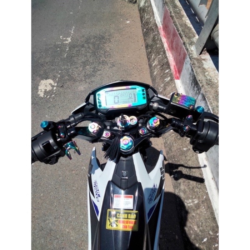 COMBO 4 TEM TITAN CHÍNH HÃNG DÁN VIỀN GIDONG SATRIA/RAIDER FI CỰC ĐẸP