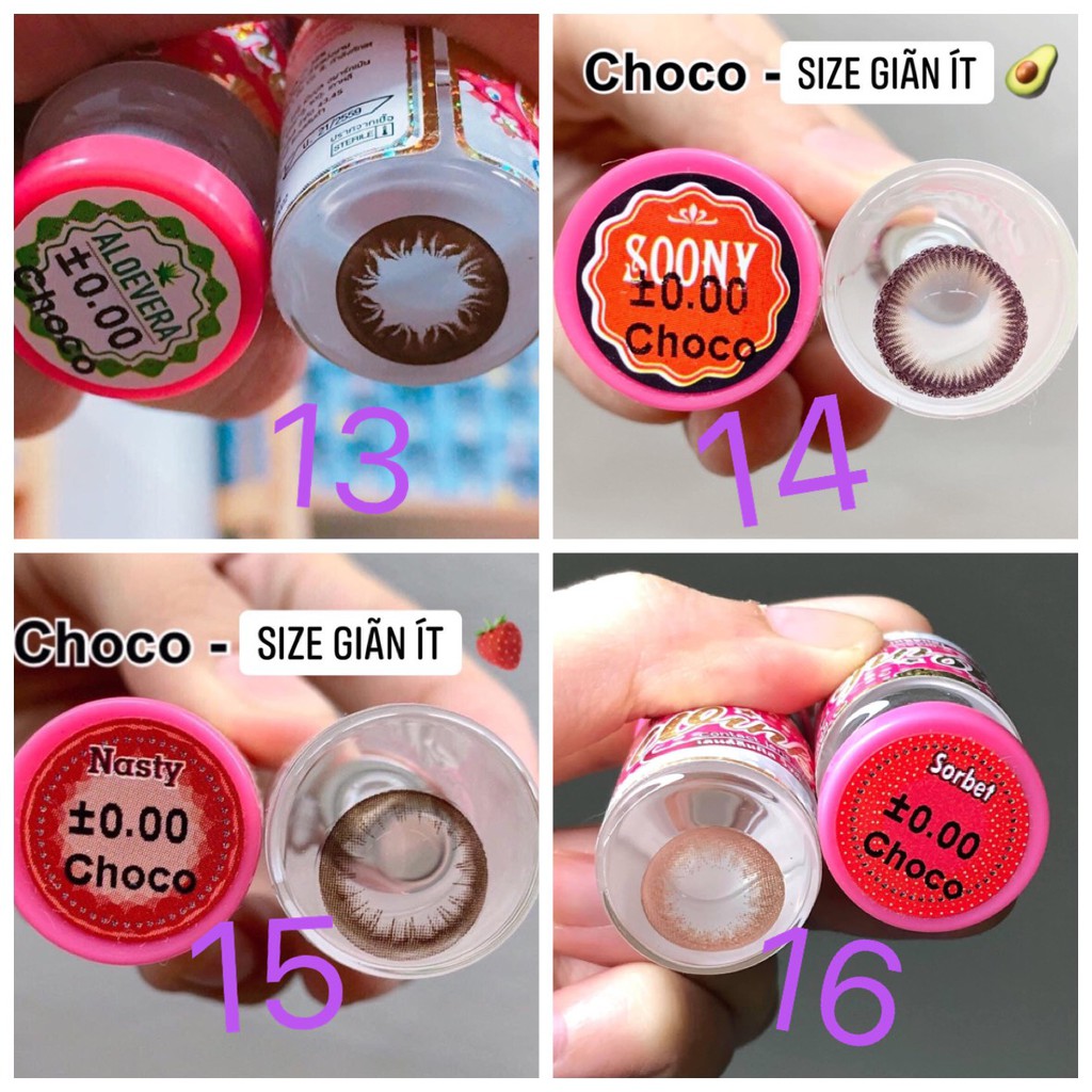 (FREE SHIP) Các mẫu lens Chocolate HOT size giãn ít