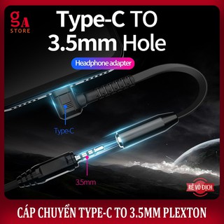 Jack Chuyển Âm Thanh Type C ra 3.5mm Plextone GS1c Chính Hãng - BH 1 Đổi 1