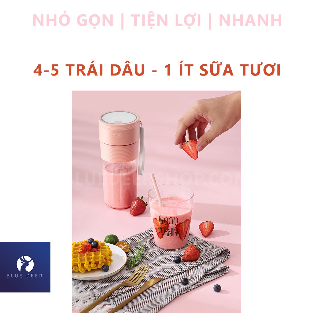 Máy Xay Sinh Tố Mini Cầm Tay – Sạc Pin Siêu Bền – Bảo hành 1 đổi 1